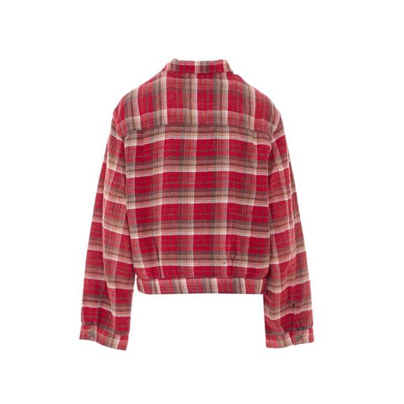 R13 Women Relaxed Pleated Trucker Jacket - Picture 2 of 4